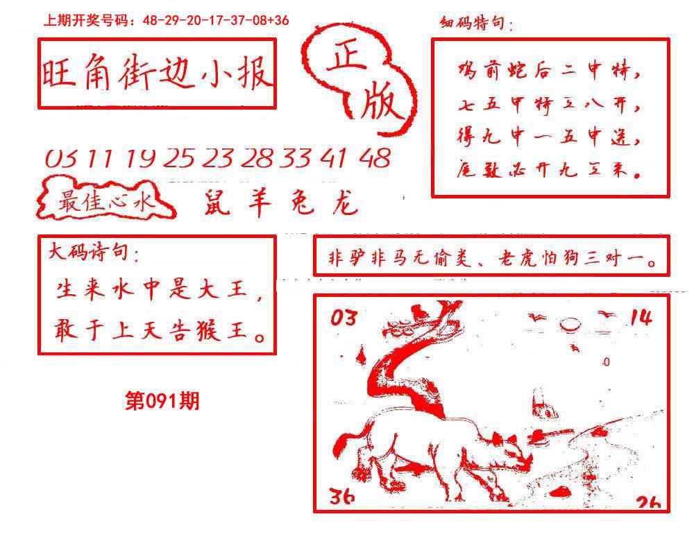 091期旺角街边小报[图]
